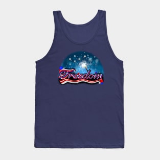 Freedom Starry Sky with Sparkler Tank Top